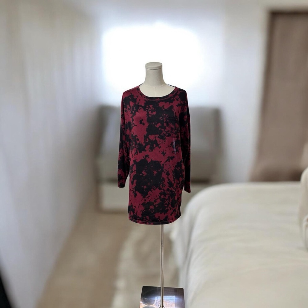 Jenni Intimates Long Sleeve Sleep Shirt SZ‎ MED